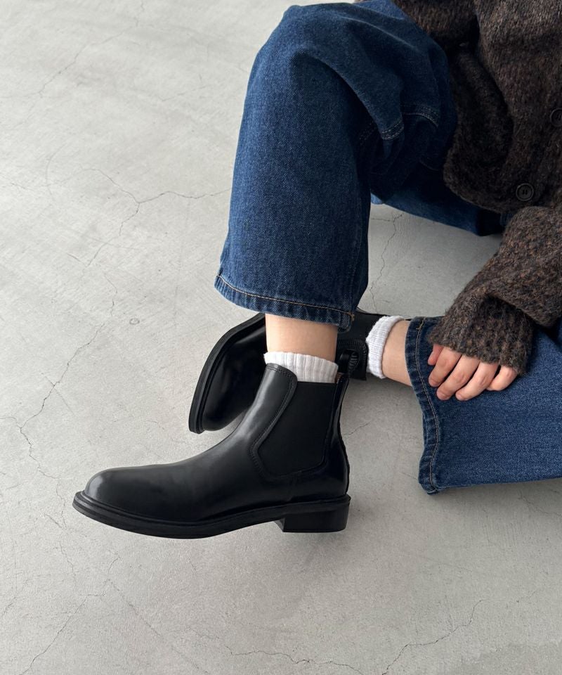El marレザーサイドゴアショートブーツ | CANAL JEAN（キャナルジーン