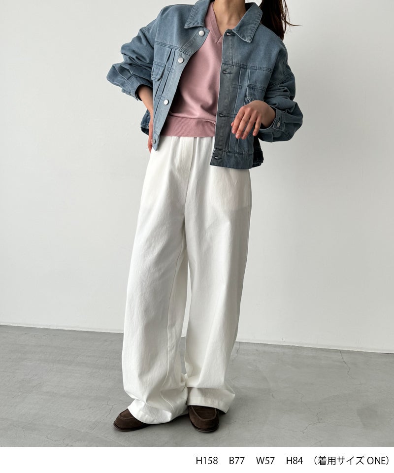 タイムセール10%OFF】RED CHOP WORKSバルーンスリーブデニムジャケット
