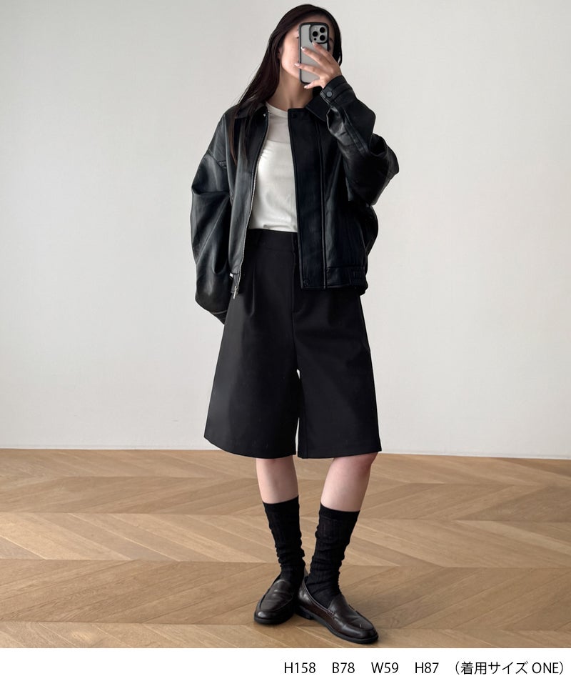 El marシングルタックハーフパンツ | CANAL JEAN（キャナルジーン