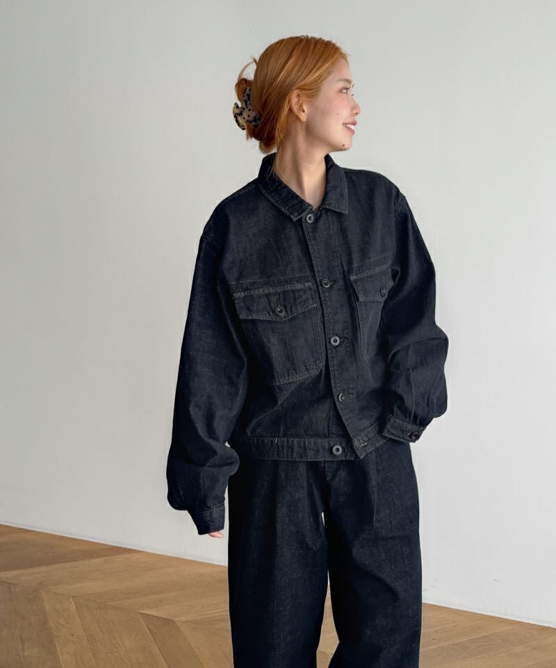 セットアップ対応】choice_cnlSEIRTAND胸ポケットデニムジャケット