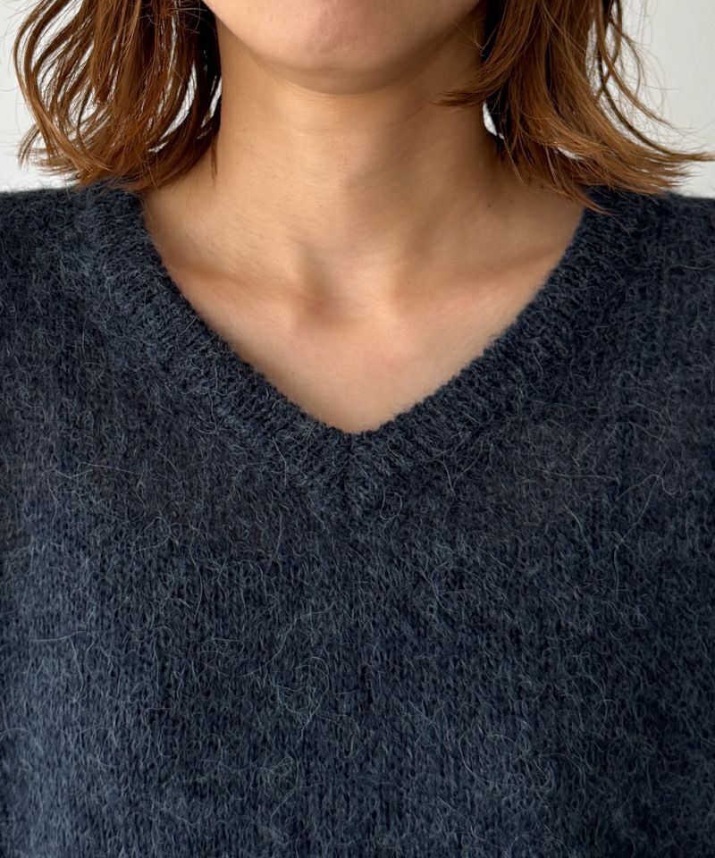 タイムセール50%OFF】El marアルパカ混Vニットベスト | CANAL JEAN