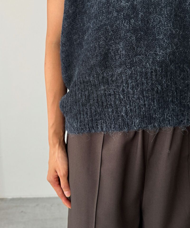 タイムセール50%OFF】El marアルパカ混Vニットベスト | CANAL JEAN