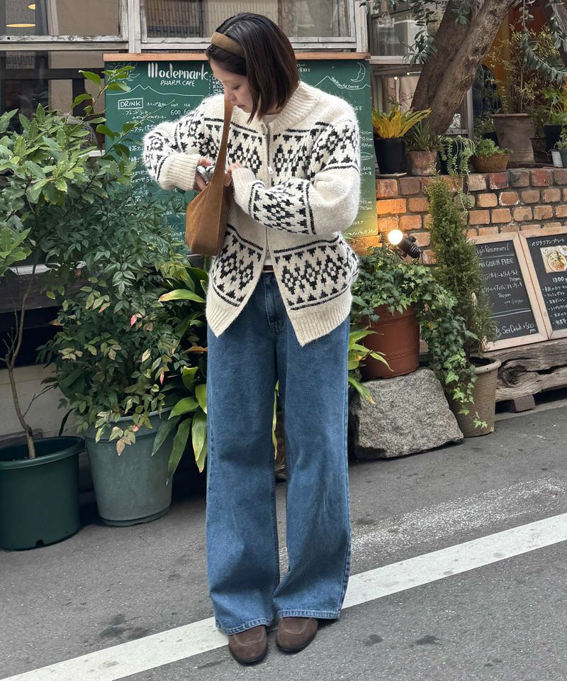 El marノルディックジップカーディガン | CANAL JEAN（キャナルジーン