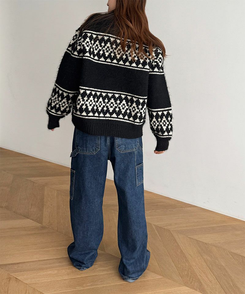 El marノルディックジップカーディガン | CANAL JEAN（キャナルジーン