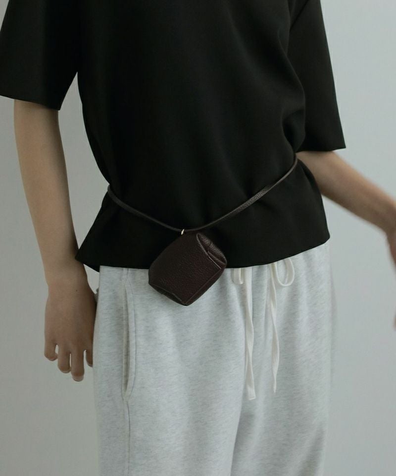 anukeEcoleather Waist Pouch エコレザーウエストポーチ/62521023