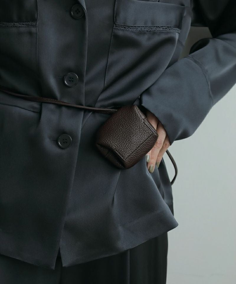 anukeEcoleather Waist Pouch エコレザーウエストポーチ/62521023