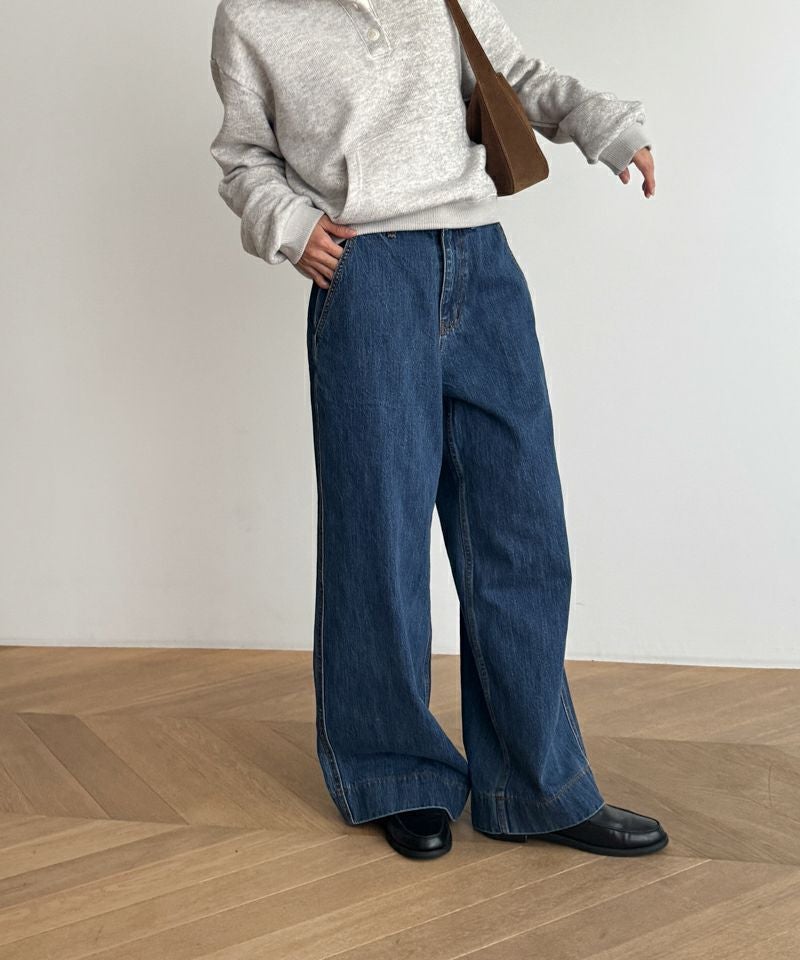 El marワイドレッグデニムパンツ | CANAL JEAN（キャナルジーン）公式