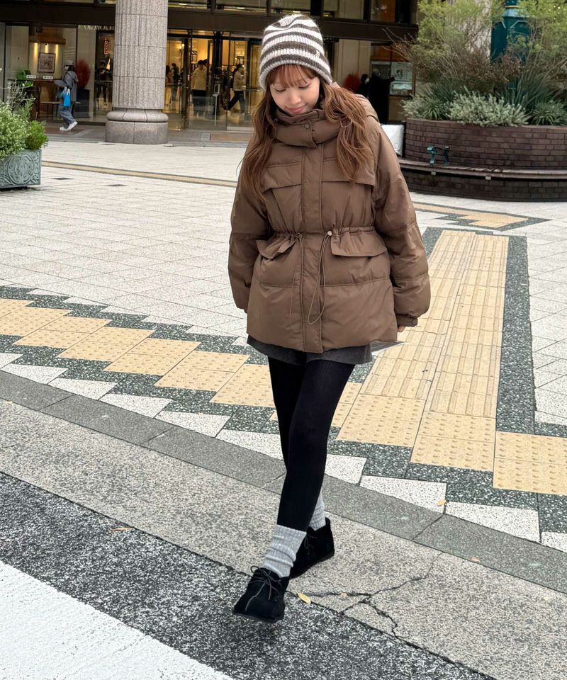 【CANAL JEAN 】Elmar パーカーダウンハーフコート El marパーカーダウンハーフコート | CANAL JEAN（キャナルジーン