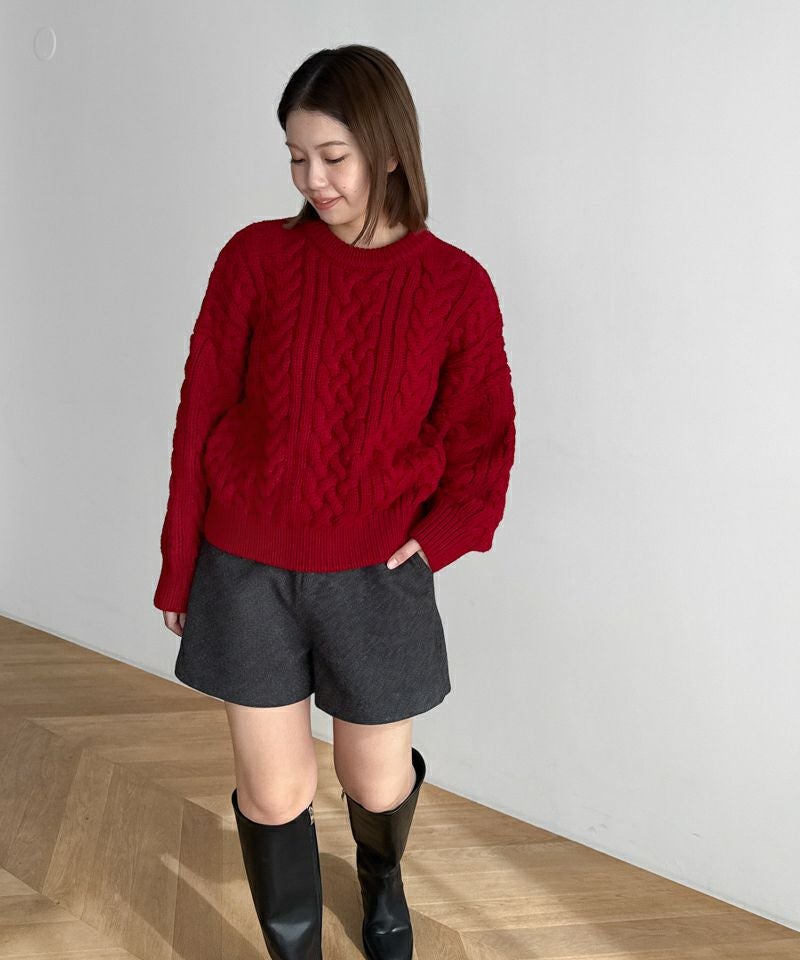 タイムセール25%OFF】El marケーブルクルーニット | CANAL JEAN