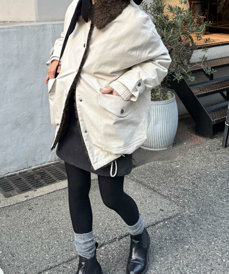 diggity襟ボアハーフダウンコート | CANAL JEAN（キャナルジーン）公式