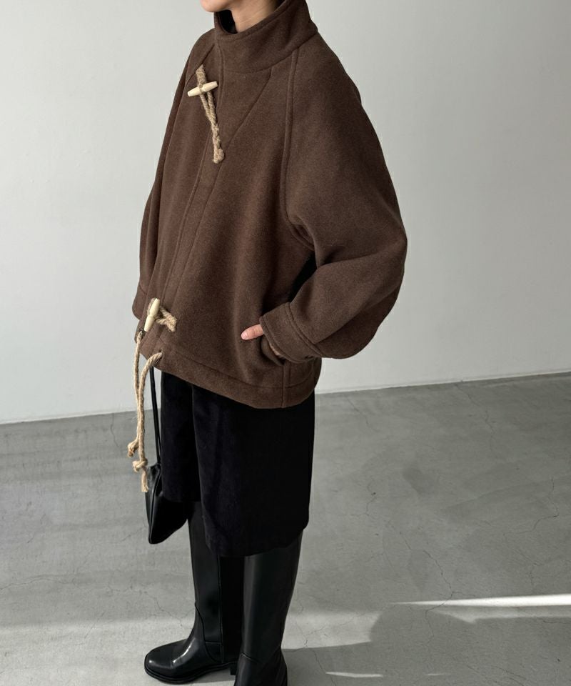 タイムセール35%OFF】El marウールスタンドカラーダッフルジャケット