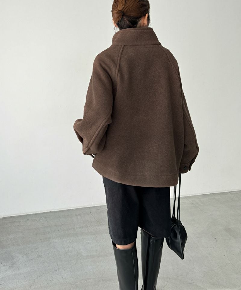 タイムセール35%OFF】El marウールスタンドカラーダッフルジャケット