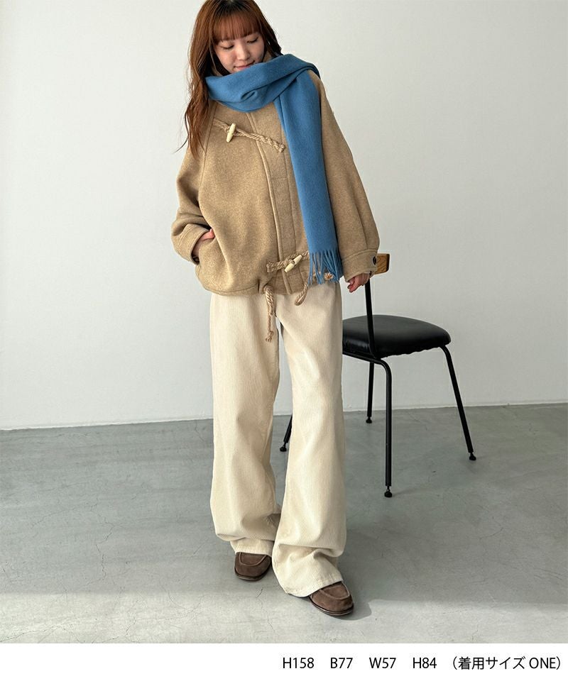 タイムセール35%OFF】El marウールスタンドカラーダッフルジャケット