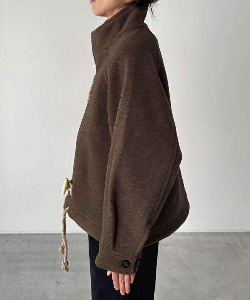 タイムセール35%OFF】El marウールスタンドカラーダッフルジャケット