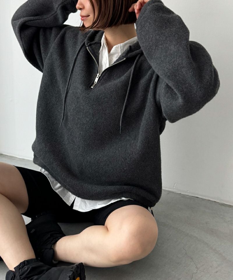 タイムセール30%OFF】El marフリースハーフジップパーカー | CANAL