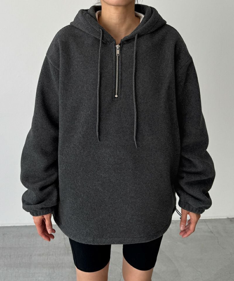 タイムセール30%OFF】El marフリースハーフジップパーカー | CANAL