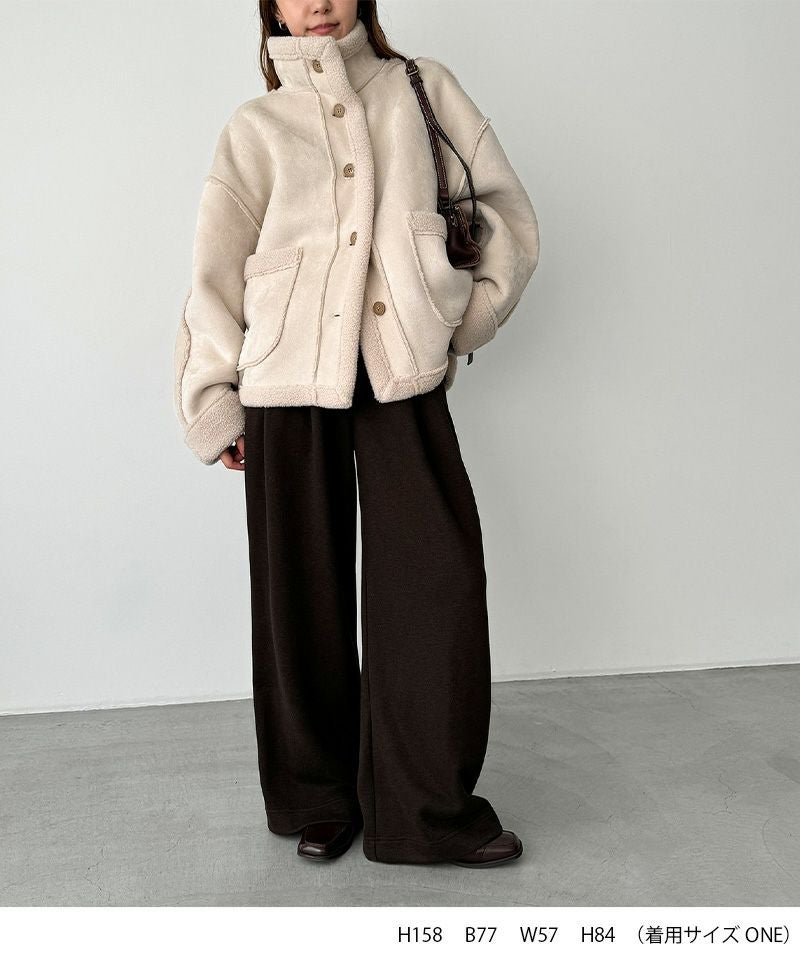 タイムセール35%OFF】El marフェイクムートンジャケット | CANAL JEAN