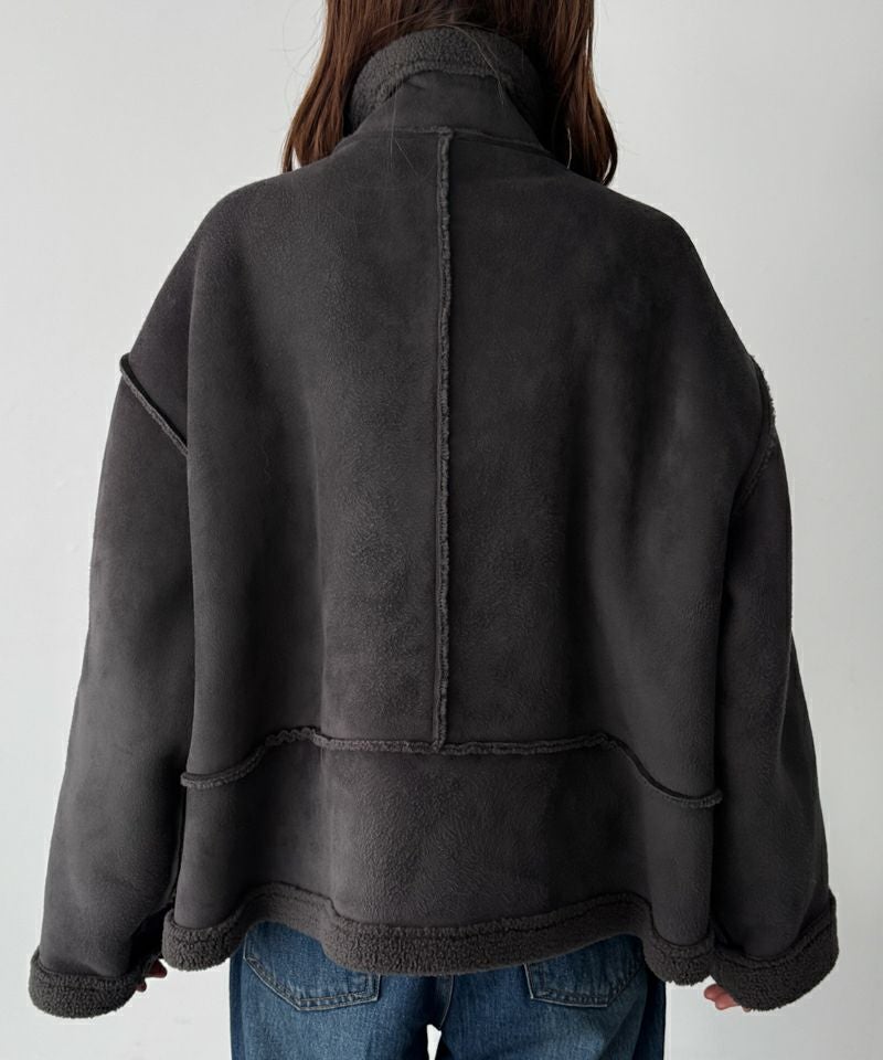 タイムセール35%OFF】El marフェイクムートンジャケット | CANAL JEAN