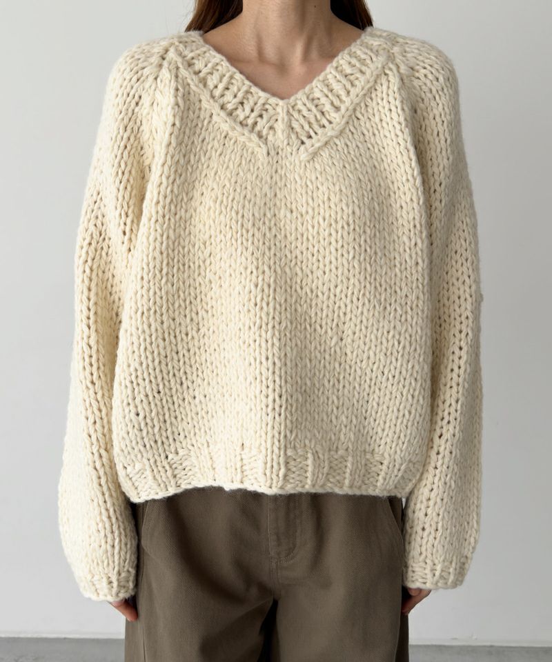 El marウール混ローゲージVニット | CANAL JEAN（キャナルジーン）公式