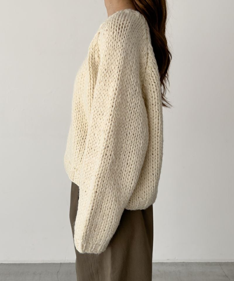 タイムセール25%OFF】El marウール混ローゲージVニット | CANAL JEAN