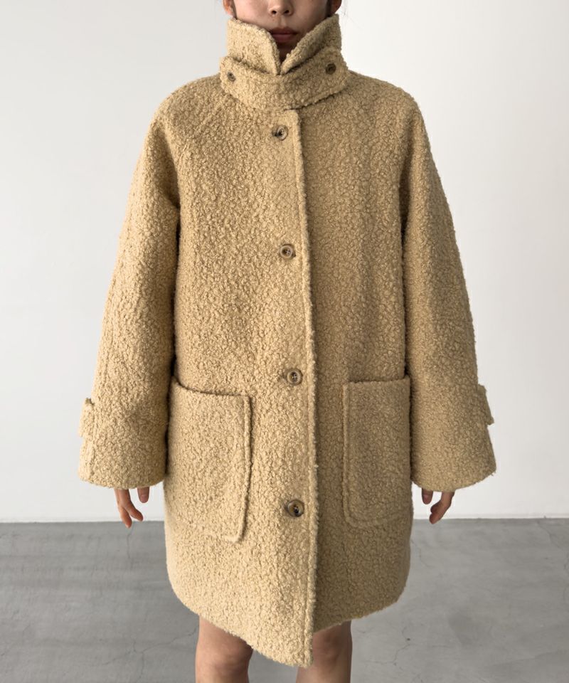 El marブークレスタンドカラーハーフコート | CANAL JEAN（キャナル