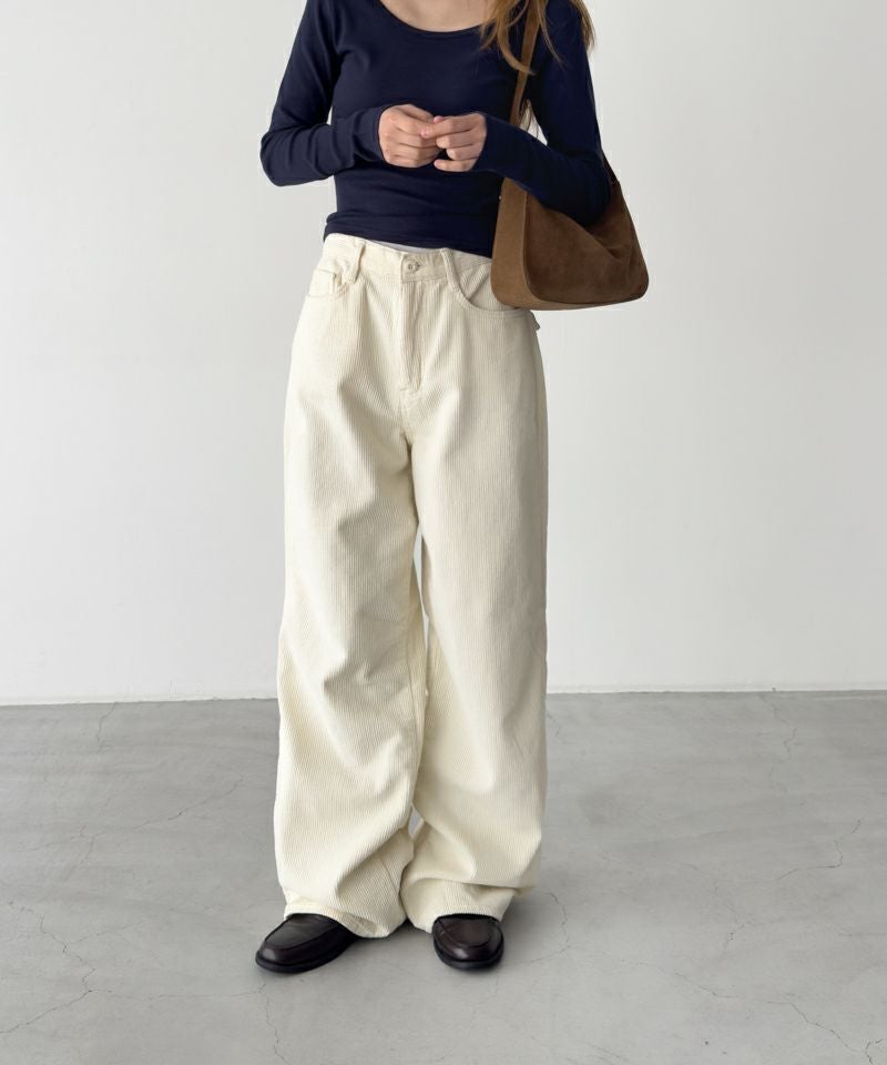 タイムセール25%OFF】El marフラップポケットコーデュロイパンツ 裏