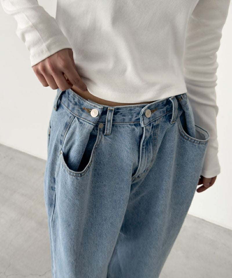 キャナルジーン　diggity ボタンポケットデニムパンツ　S diggityボタンポケットデニムパンツ | CANAL JEAN（キャナルジーン