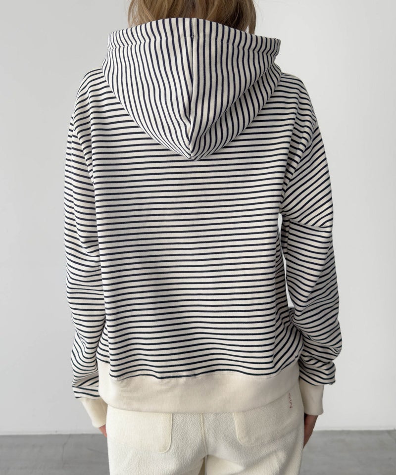 SLEEKボーダーパーカープルオーバー 裏毛 | CANAL JEAN（キャナル