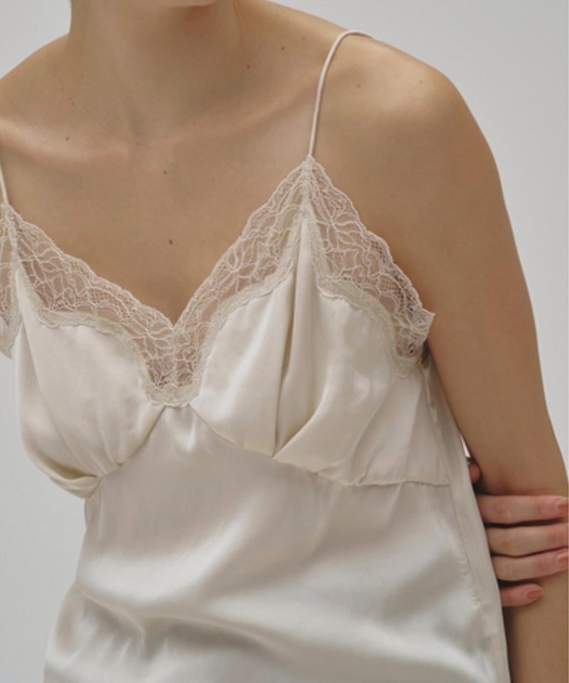 TODAYFULSatin Lace Camisole サテンレースキャミソール/12610431