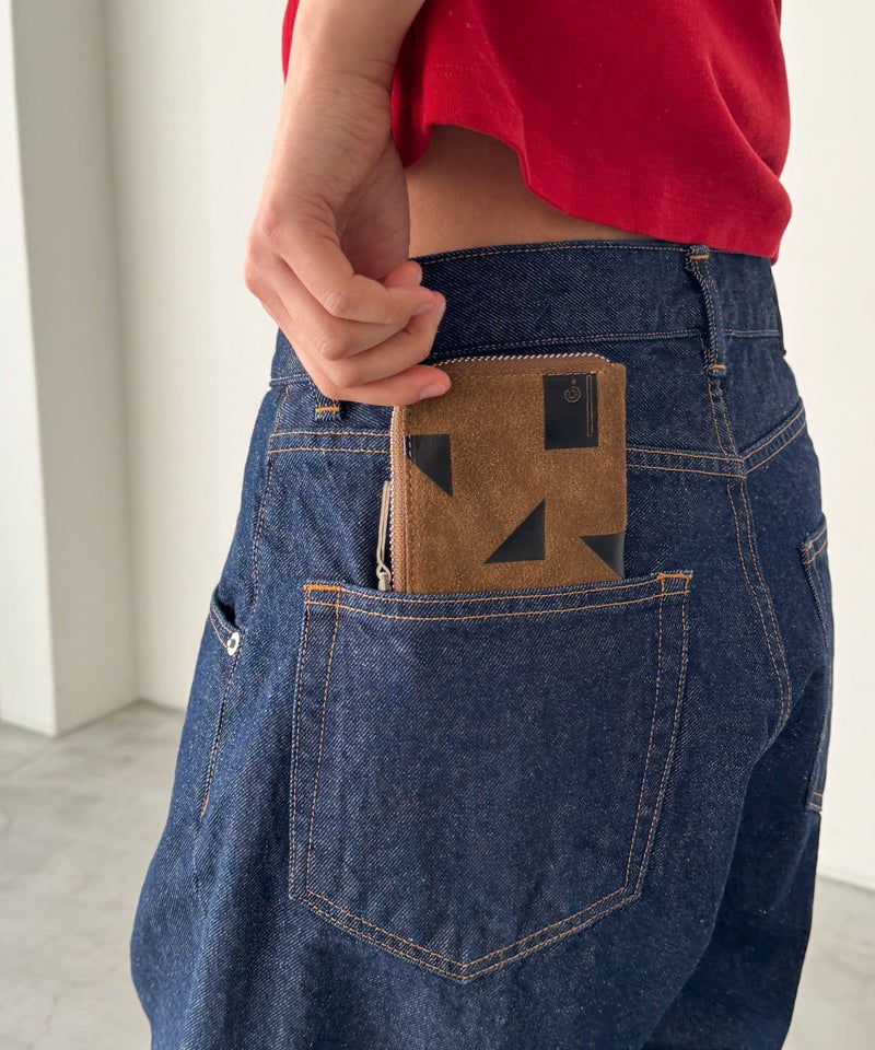 ◎u,me◎ CANAL JEAN ハラコウォレット キャナルジーン choice_cnlジオメトリックスウェードミニウォレット | CANAL JEAN