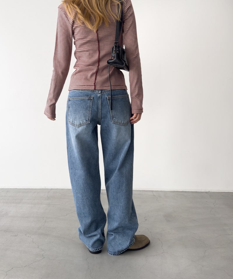 【CANAL JEAN】El mar　レギュラーストレートデニムパンツ El marレギュラーストレートデニムパンツ 603 | CANAL JEAN（キャナル