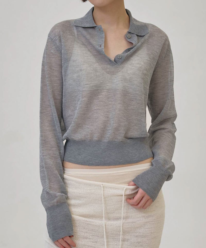 TODAYFULLayered Polo Knit レイヤードポロニット/12610508 | CANAL