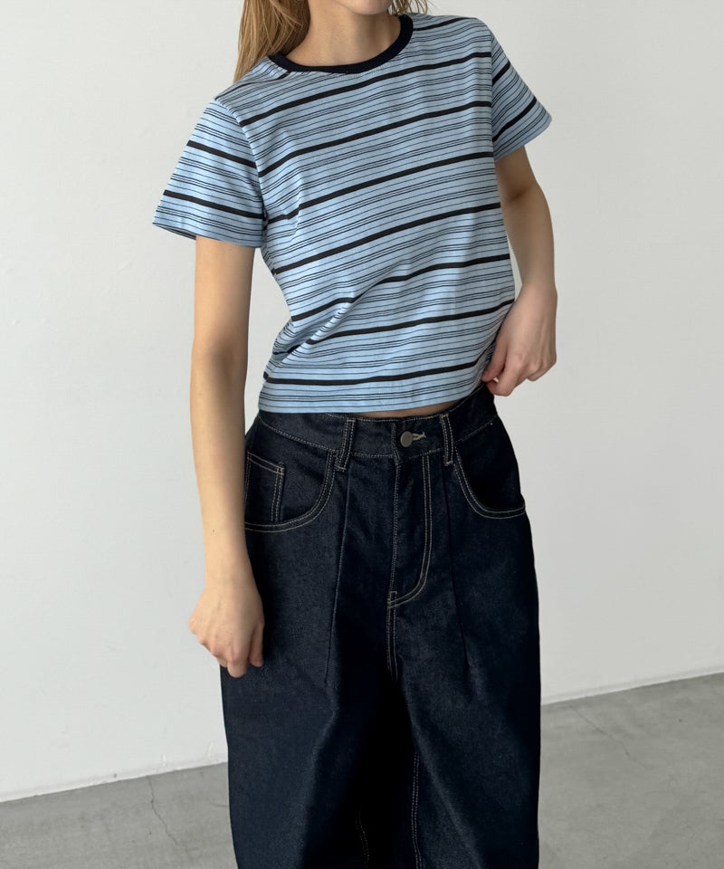 El marリンガーボーダーコンパクトTシャツ | CANAL JEAN（キャナル