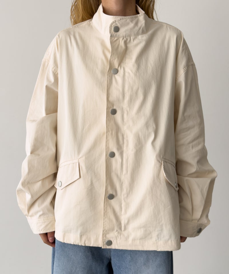 タイムセール30%OFF】El marコットンナイロンスタンドカラーブルゾン