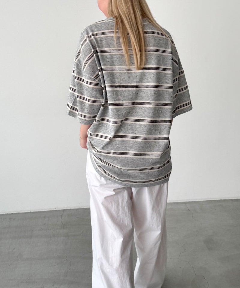 canaljean ショートベスト　リバーシブル choice_cnlSEIRTANDネップボーダーTシャツ | CANAL JEAN（キャナル
